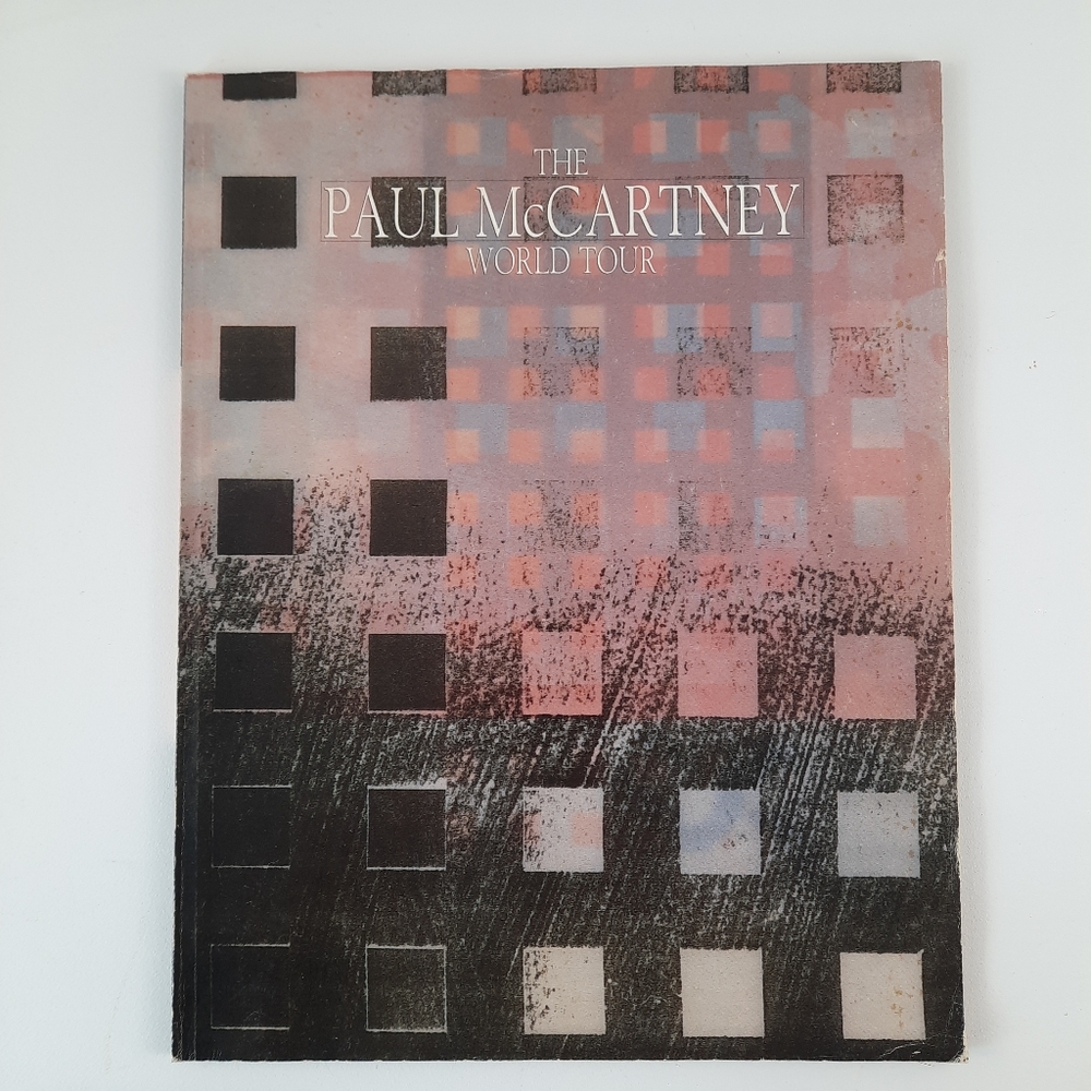 1989 THE PAUL MCCARTNEY WORLD TOUR Program Collectible Coffee Table Book Decor